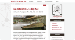 Desktop Screenshot of kritisch-lesen.de